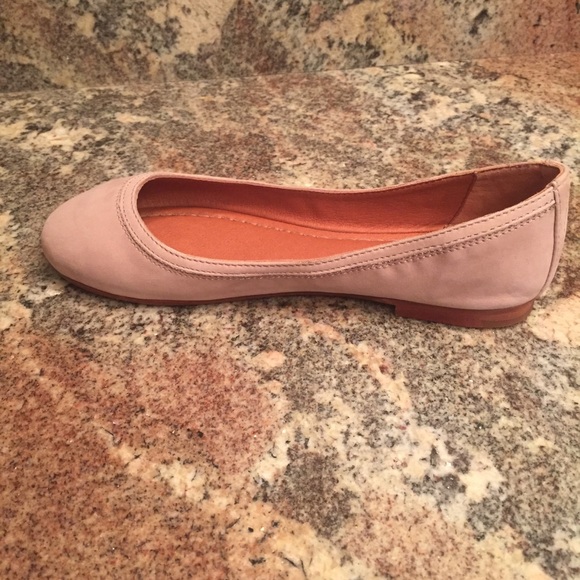 Frye Taupe Nubuck Leather Ballet Flats - Picture 4 of 7